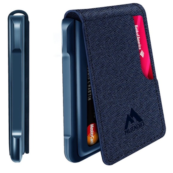Mens Wallet Tactical Bifold Wallets for Men Metal RFID Blocking Aluminum